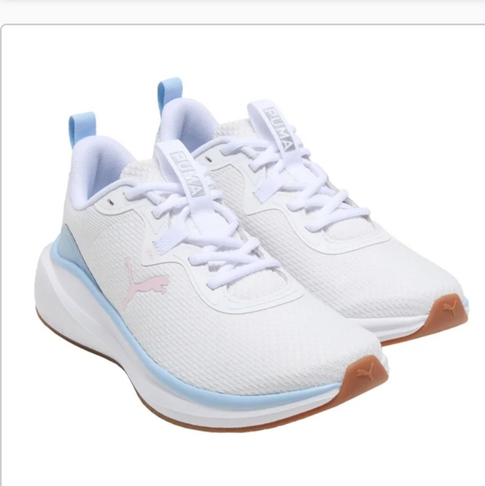 Puma Women's Size 7.5 Sky Rocket White Blue Pnk Tennis Shoes Sneakers New In Box